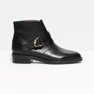 & Other Stories Black Ankle Boots